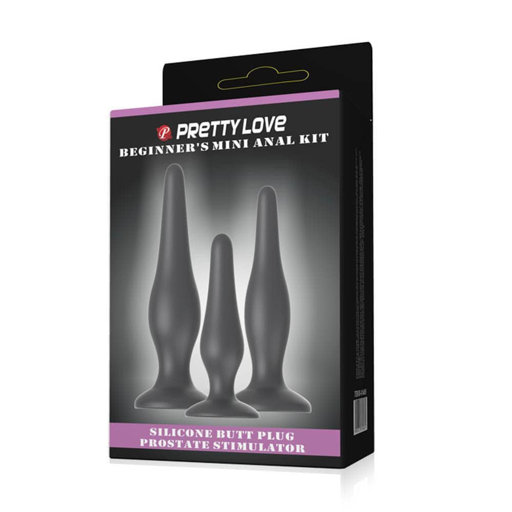 Mini Anal Kit - Set dopuri anale din silicon - detaliu 7