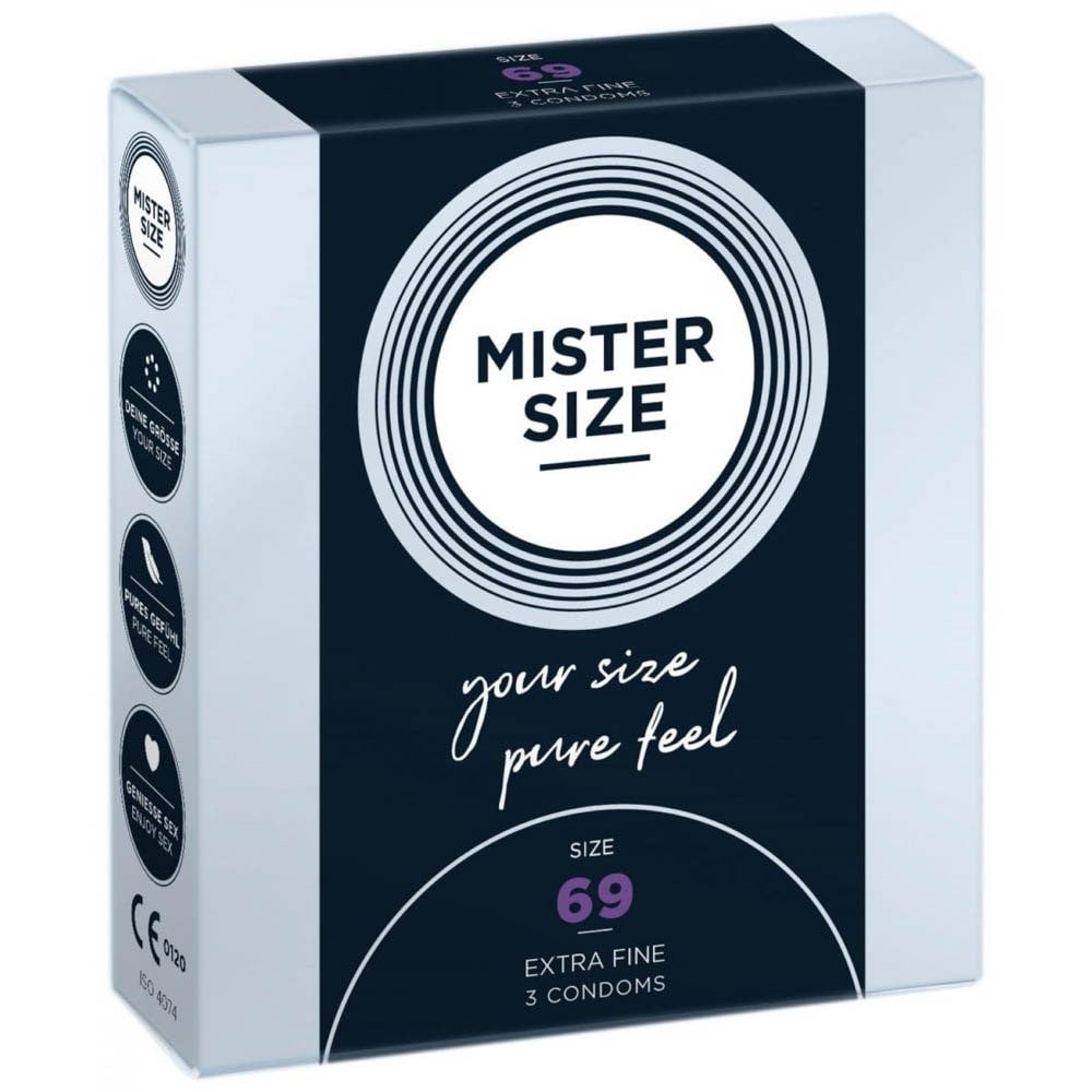 Mister Size - Prezervative Diametru Mare 69 mm 3 Bucati
