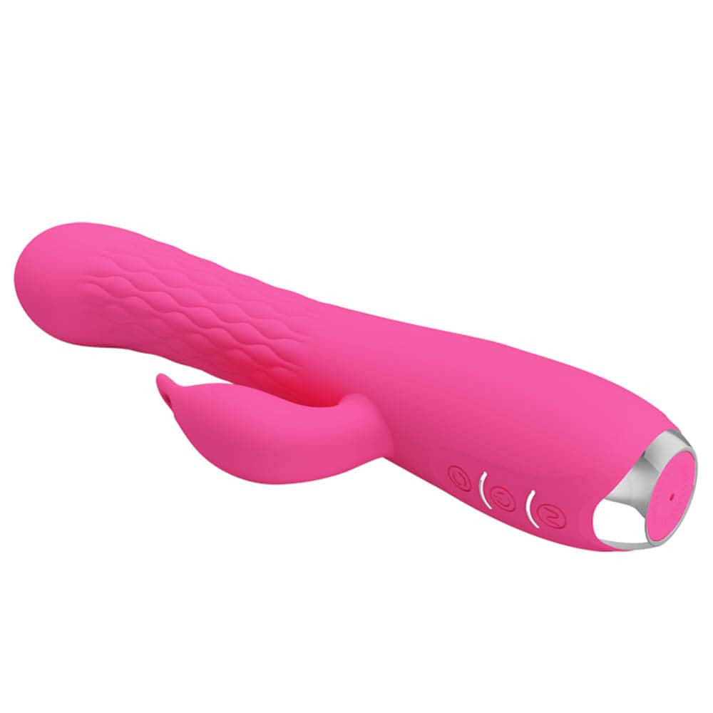 Molly - Vibrator iepuraș, roz, 20.5 cm - detaliu 6