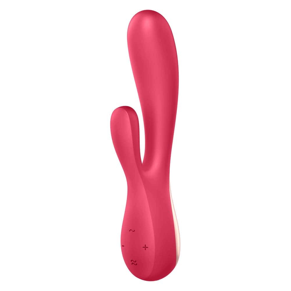 Mono Flex - Vibrator iepuraș, roșu, 20.4 cm - detaliu 2