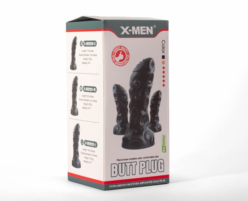 Monster Plug - Dop anal gigant, negru, 27.5 cm - detaliu 6