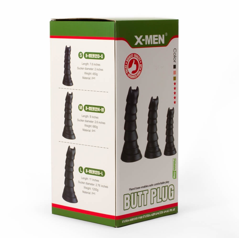 Monster Plug - Dop anal gigant, negru, 28 cm - detaliu 7