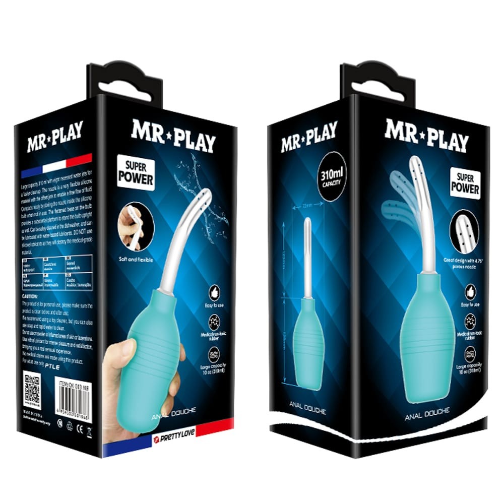 Mr. Play Anal Douche - Irigator Anal de Capacitate Mare, 310 ml - detaliu 4