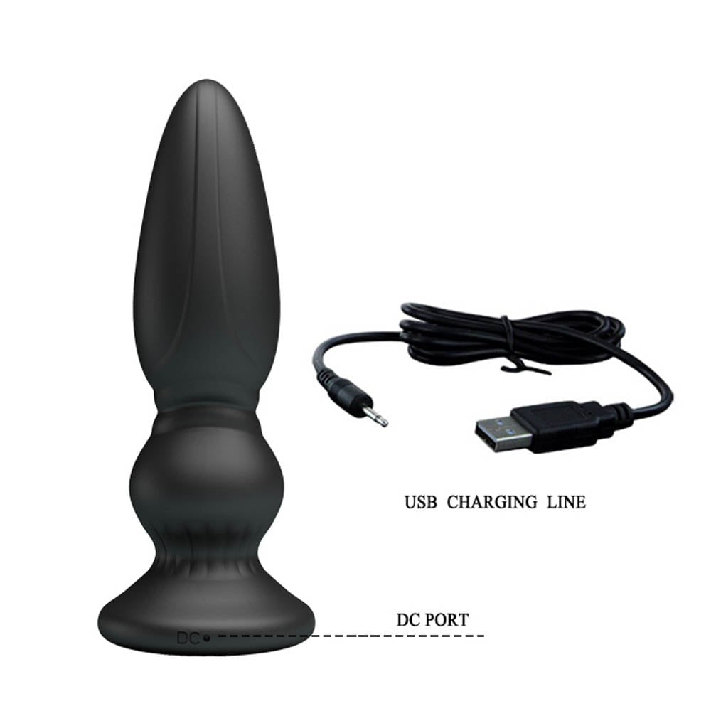 Mr. Play Super Power II - Dop Anal cu Vibratii si Telecomanda, 12,5 cm - detaliu 1