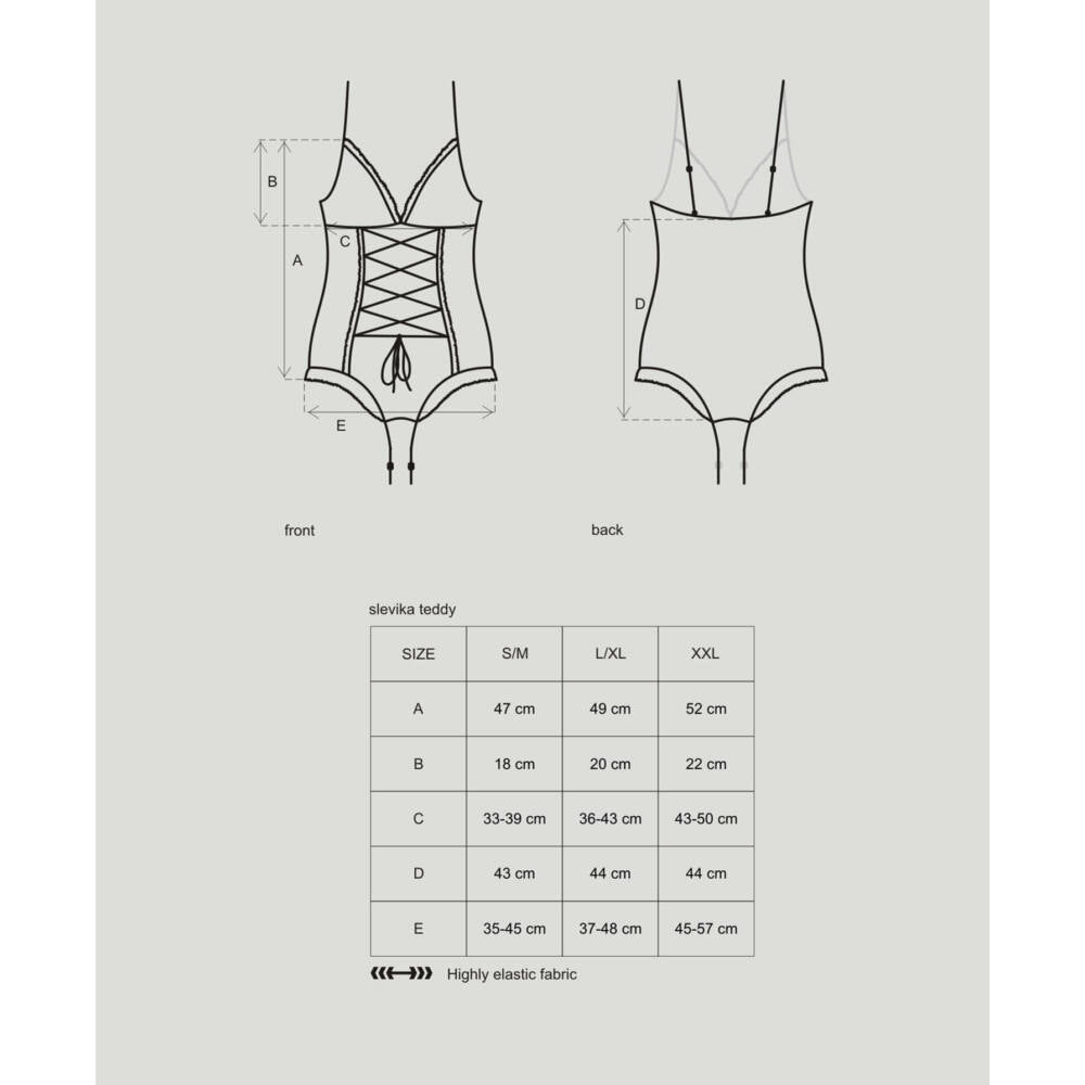 Slevika - Body negru S/M