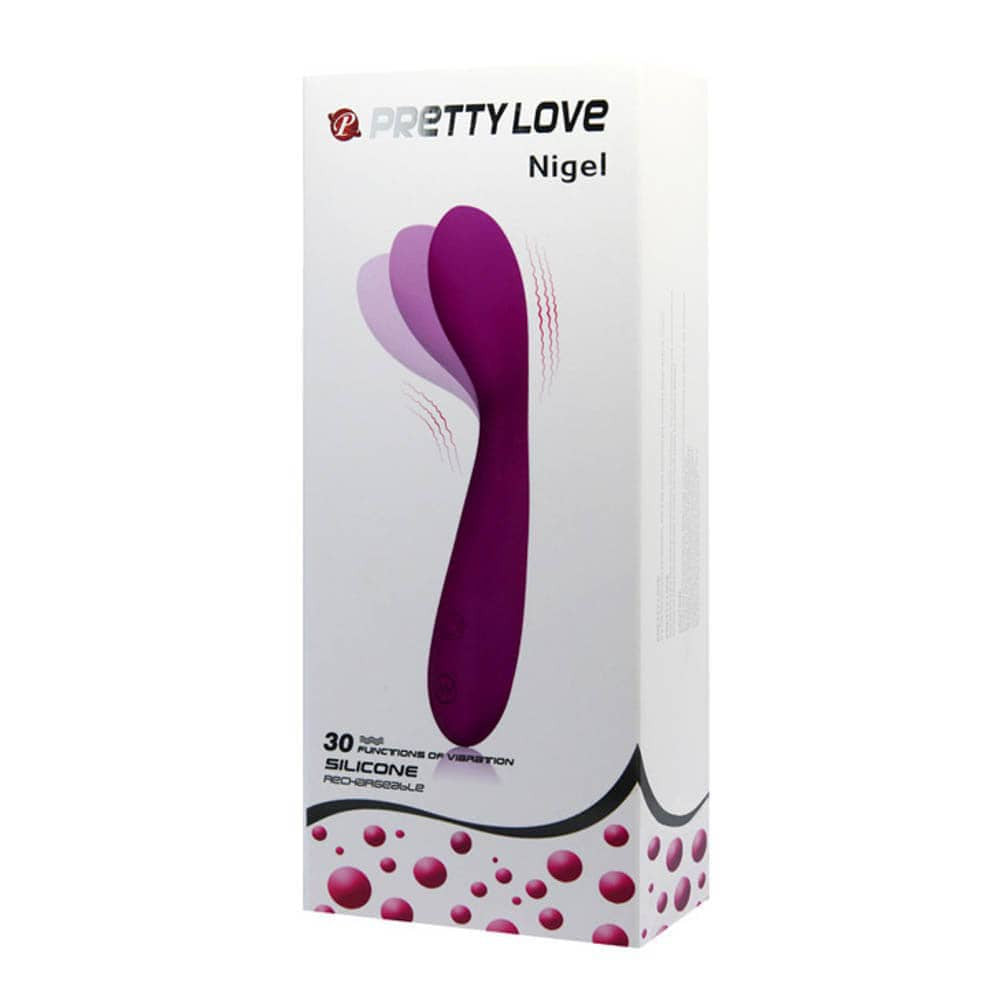 Nigel - Vibrator punct G, mov, 17.3 cm - detaliu 1