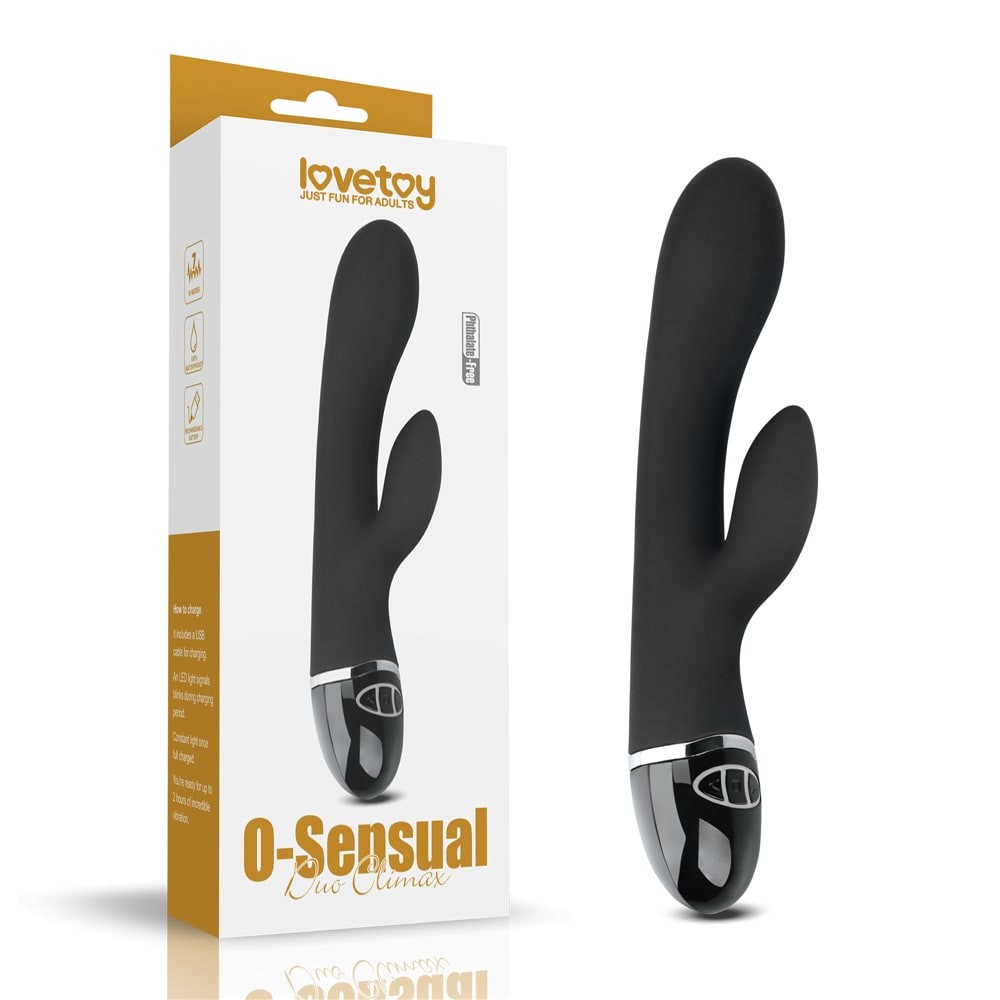 O-Sensual Clit Duo Climax - Vibrator Rabbit cu 7 Intensitati, 21 cm - detaliu 7