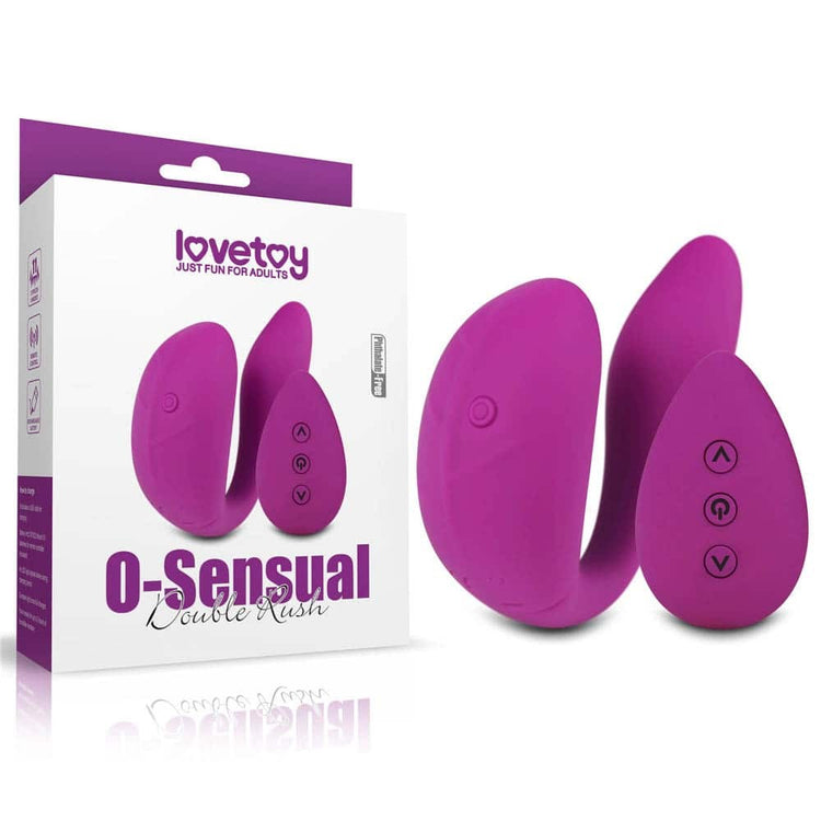 O-Sensual Double Rush - Vibrator cu Dubla Stimulare, 8 cm - detaliu 3