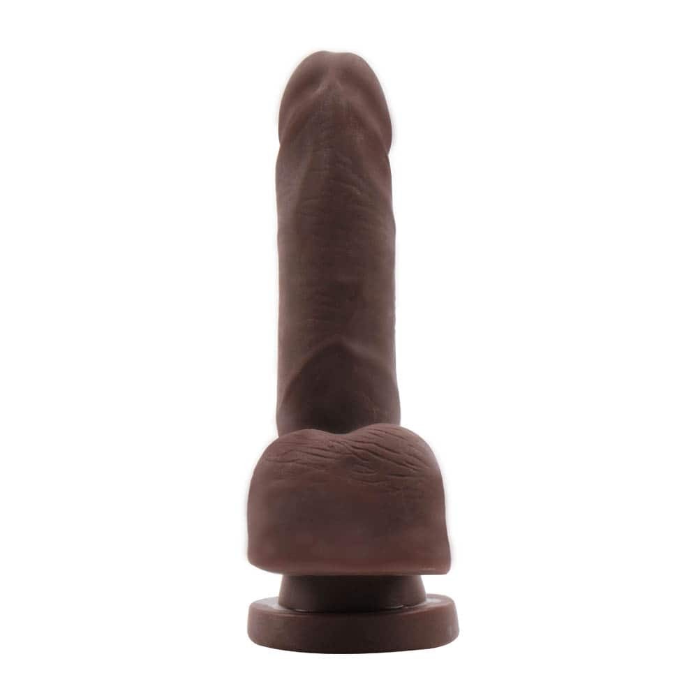 Ochiul Fericit - Dildo realistic cu ventuză, maro, 15 cm - detaliu 4