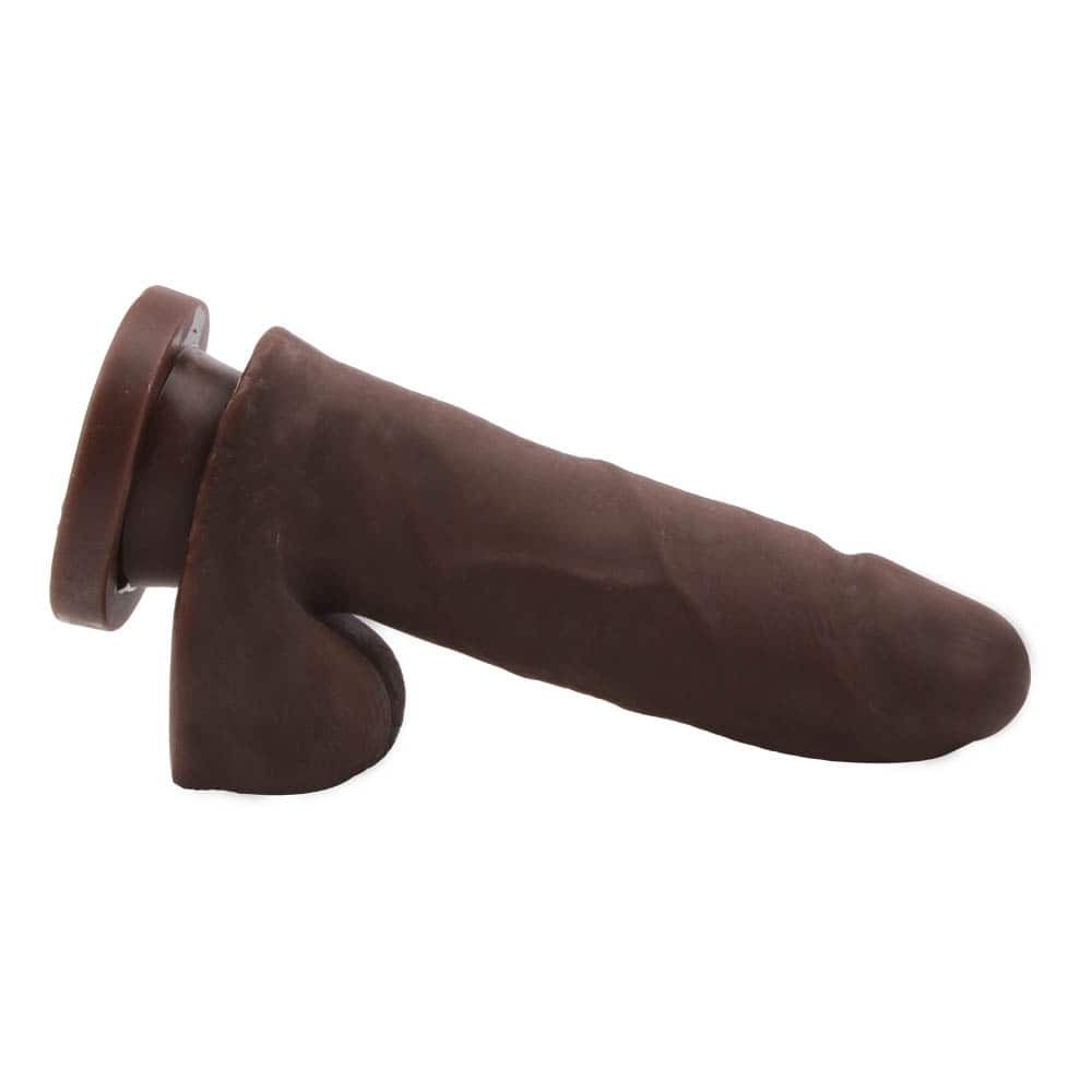 Ochiul Fericit - Dildo realistic cu ventuză, maro, 15 cm - detaliu 5