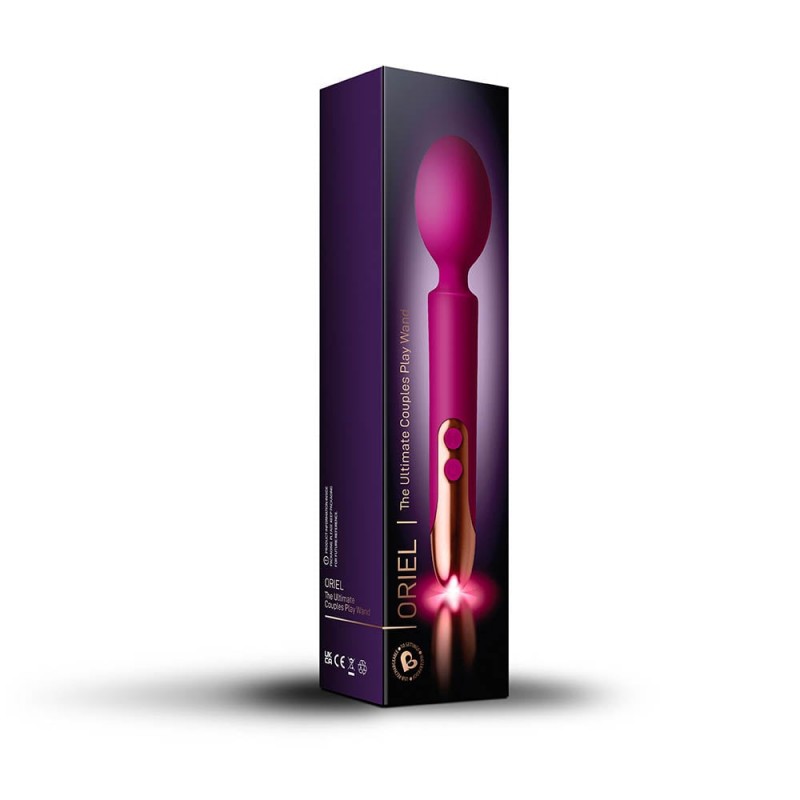Oriel Rechargeable Wand - Vibrator pentru Masaj, Rezistent la Apă, 21,2 cm