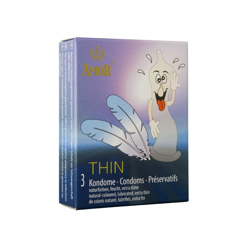 Pachet 3 Bucati Prezervative AMOR Thin