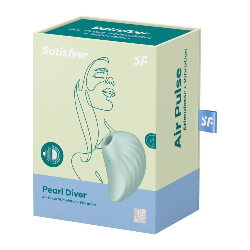 Pearl Diver - Stimulator clitoris, verde - detaliu 6
