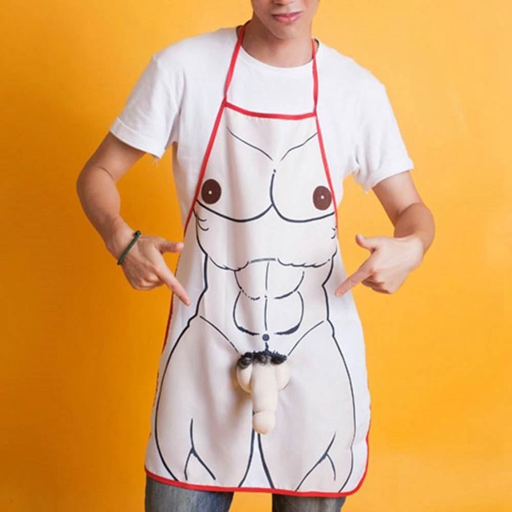Penis Apron - Sort Amuzant cu Penis - detaliu 3