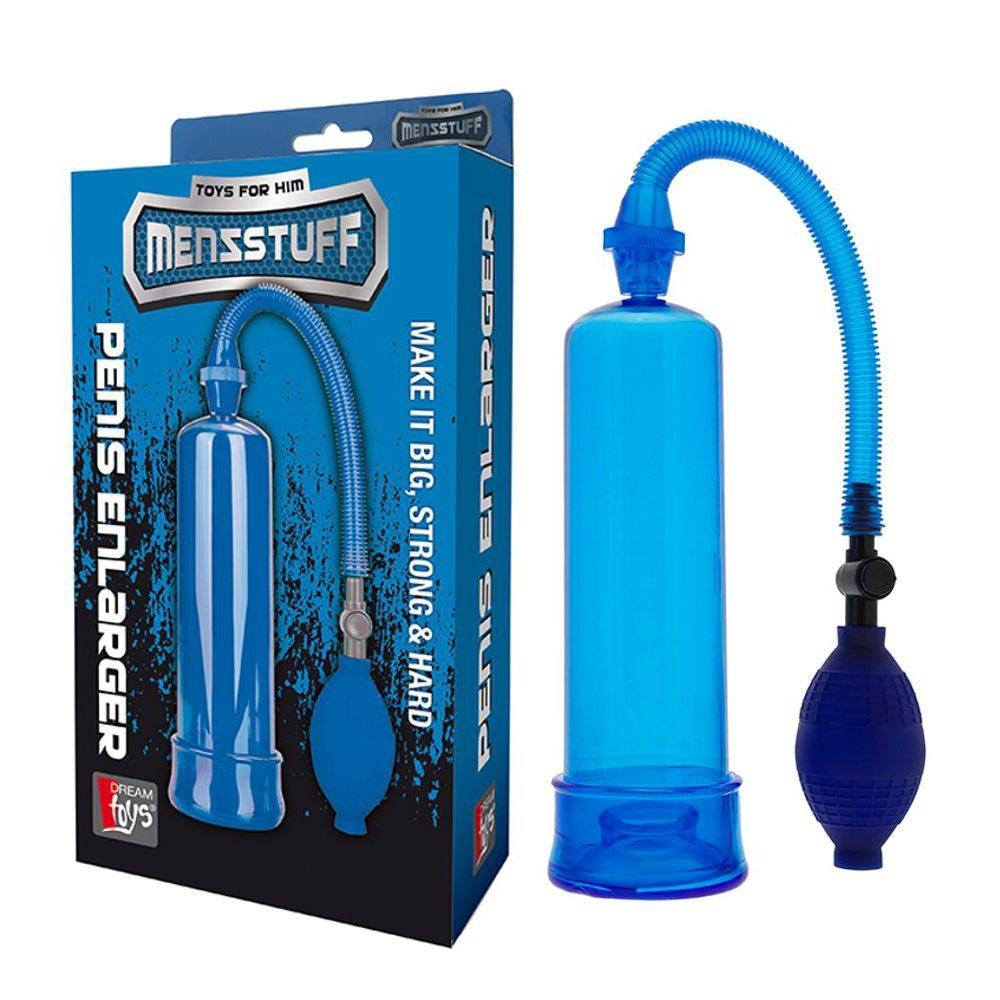 Penis Enlarger - Pompă penis, 20 cm, albastru