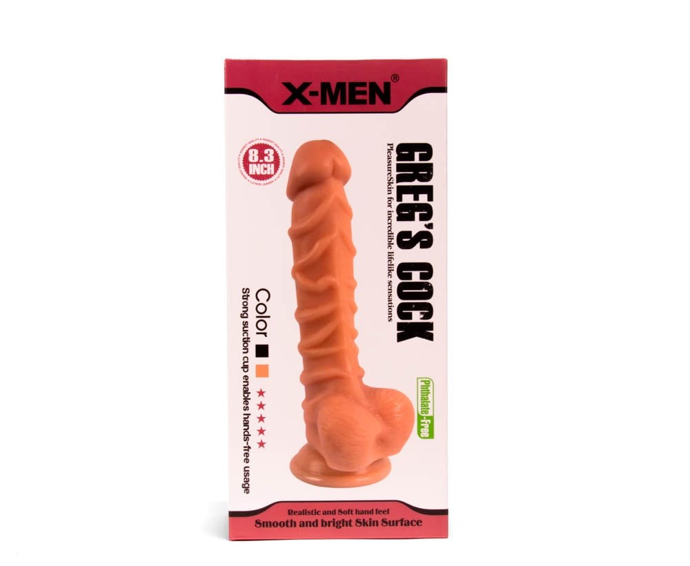 Penisul lui Grigore - Dildo Realistic cu Testicule, 21 cm - detaliu 5
