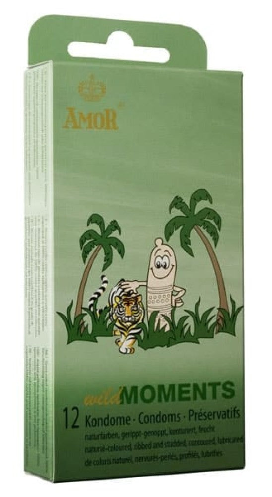 Pezervative AMOR Wild Moments, 12 buc.