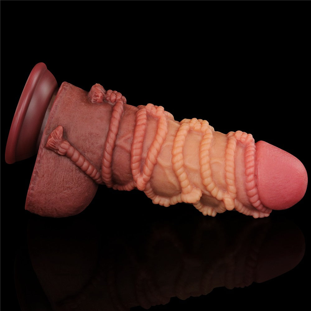 Platinum Cock 2 - Dildo cu funie, 24.5 cm, flesh - detaliu 9