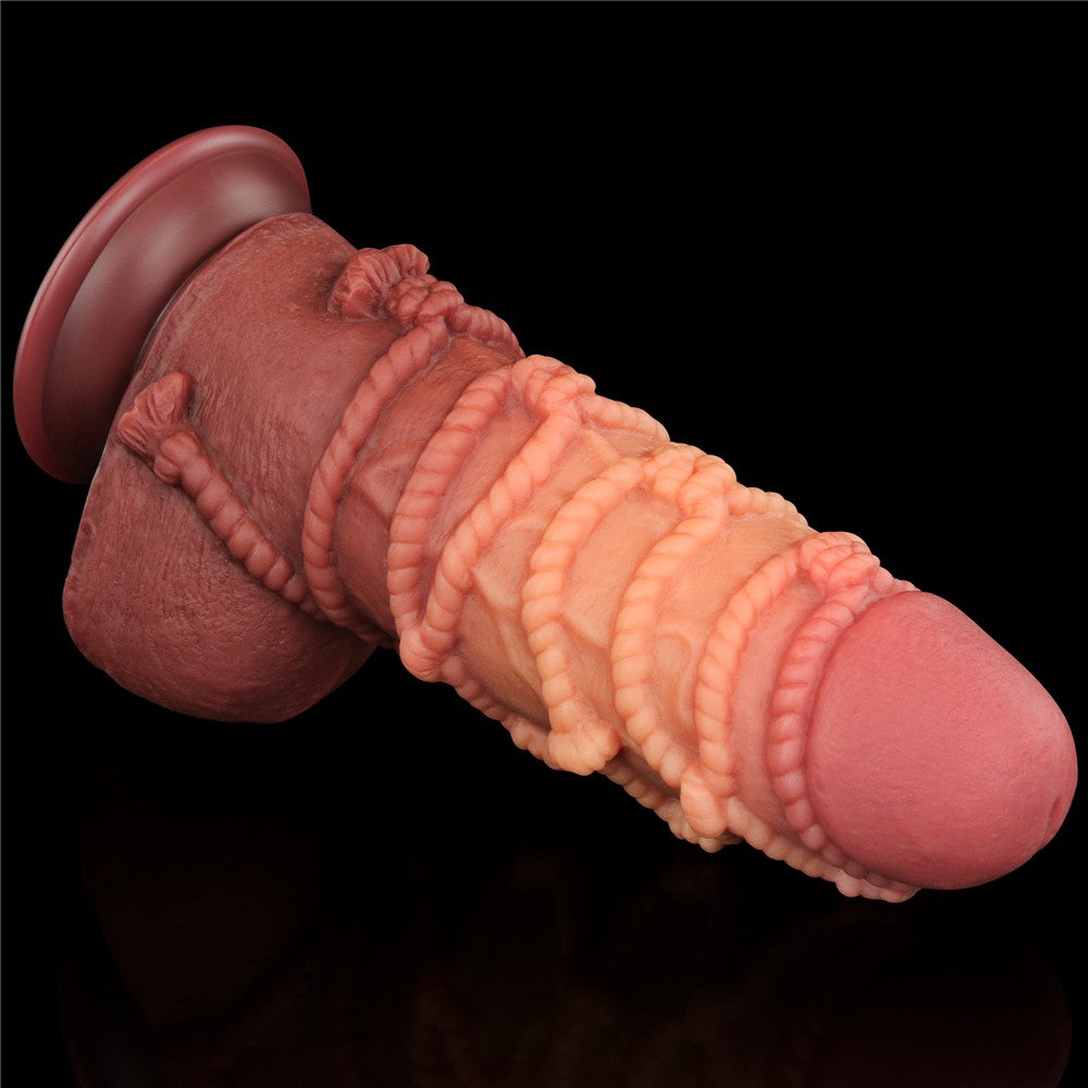Platinum Cock 2 - Dildo cu funie, 24.5 cm, flesh - detaliu 10