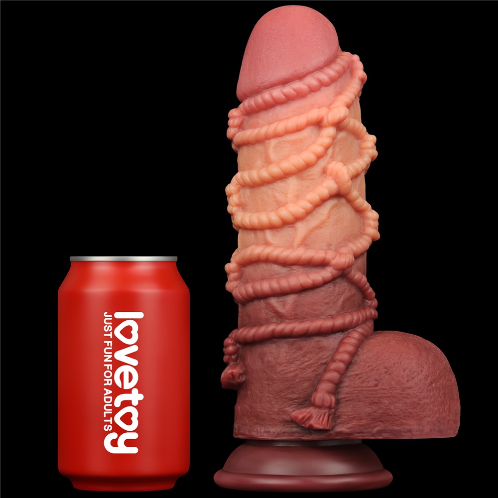 Platinum Cock 2 - Dildo cu funie, 24.5 cm, flesh - detaliu 5