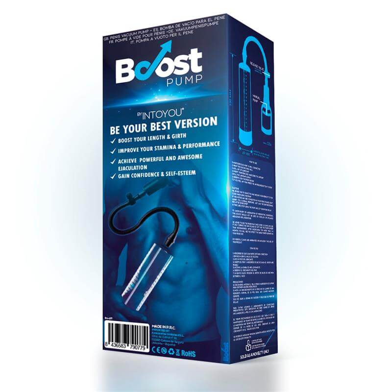Pompă penis manuală Boost Pump X02 Crystal