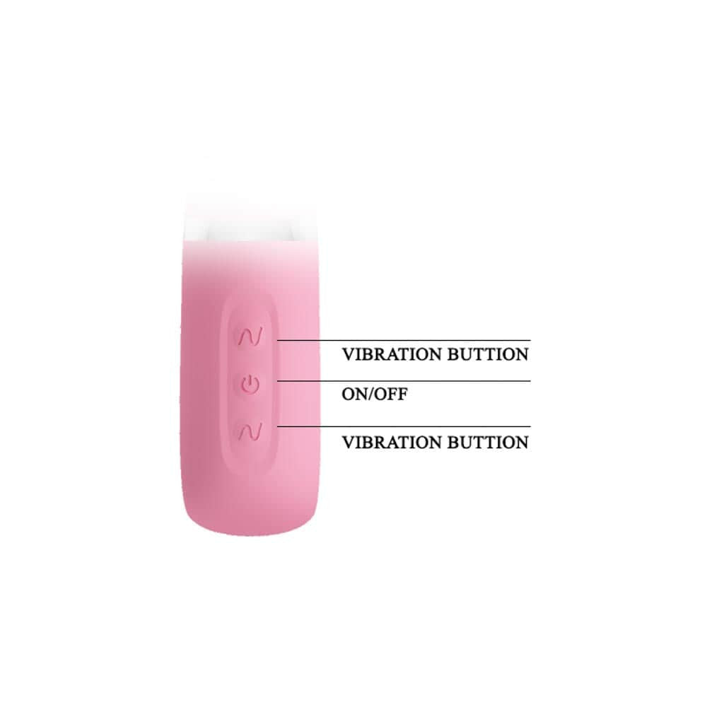 Prescott - Vibrator iepuraș, roz, 20 cm - detaliu 1