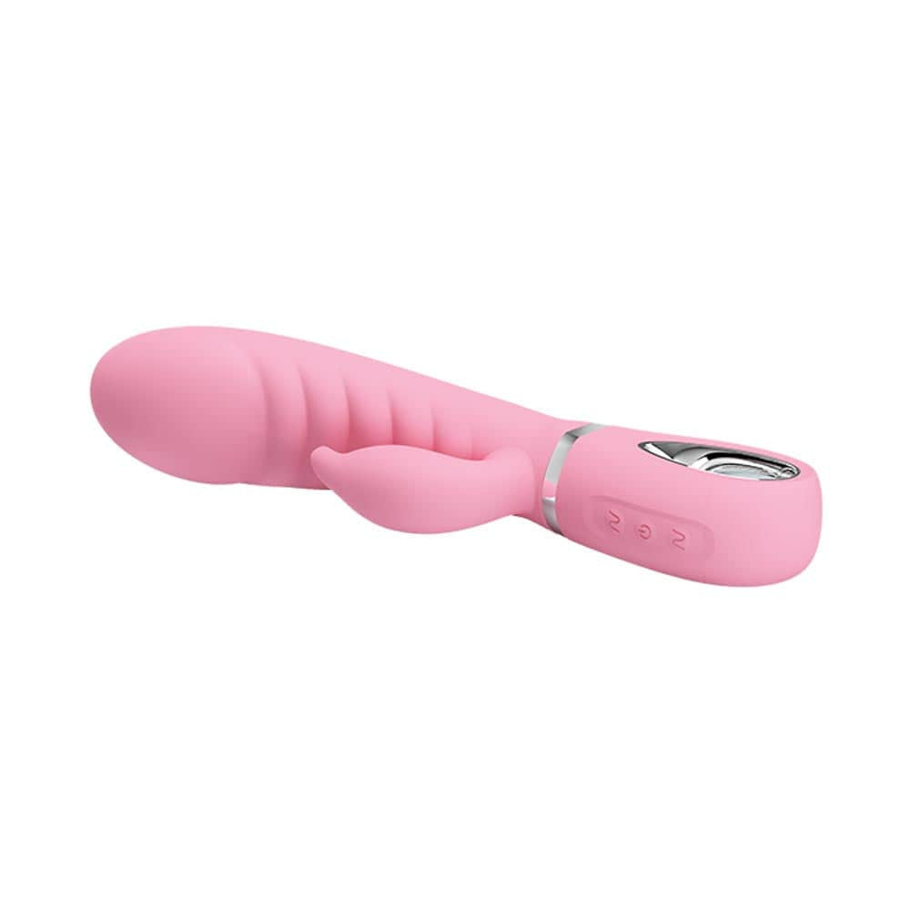 Prescott - Vibrator iepuraș, roz, 20 cm - detaliu 2