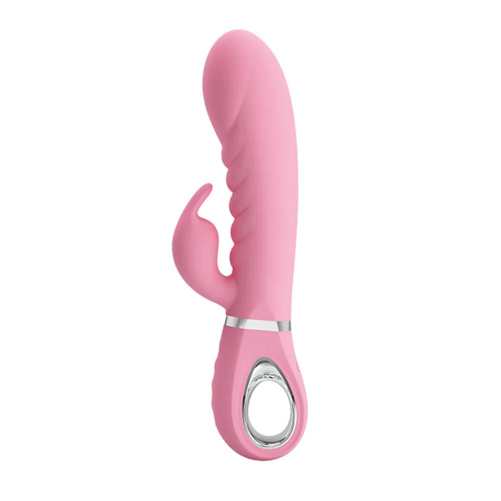 Prescott - Vibrator iepuraș, roz, 20 cm - detaliu 3