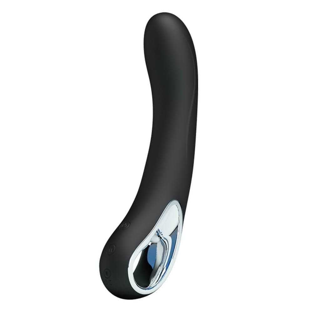 Pretty Love Alston - Vibrator din silicon, negru, 20 cm - detaliu 2