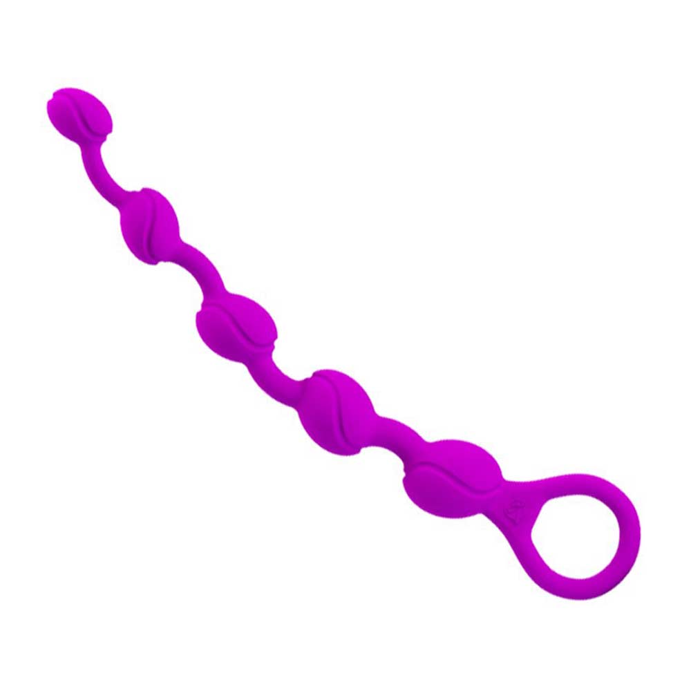 Pretty Love Anal Beads - Bile Anale din Silicon, 19.5 cm - detaliu 3