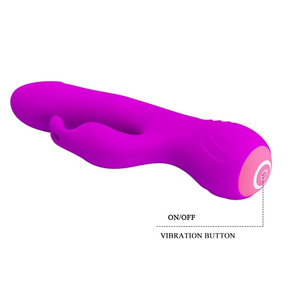Pretty Love Broderick - Vibrator Rabbit Reincarcabil cu Memorie, 17,9 cm - detaliu 8