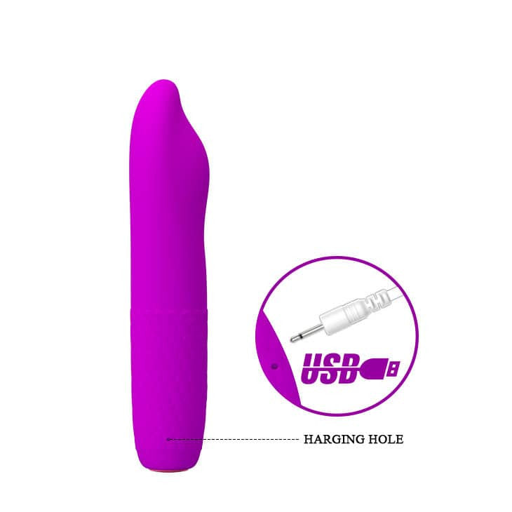 Pretty Love Burke - Vibrator cu Functie de Rotatie, Reincarcabil, 16x3.6 cm