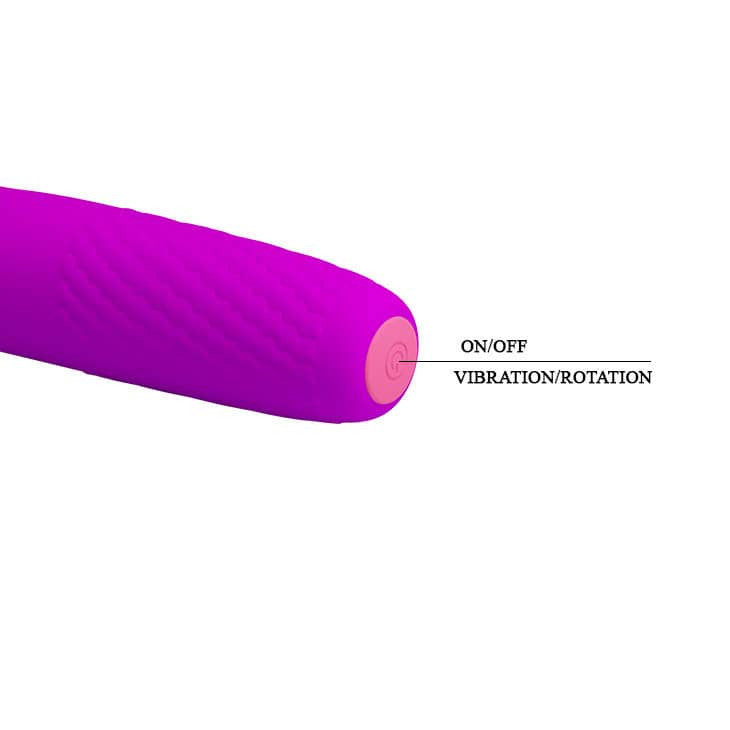 Pretty Love Burke - Vibrator cu Functie de Rotatie, Reincarcabil, 16x3.6 cm - detaliu 3
