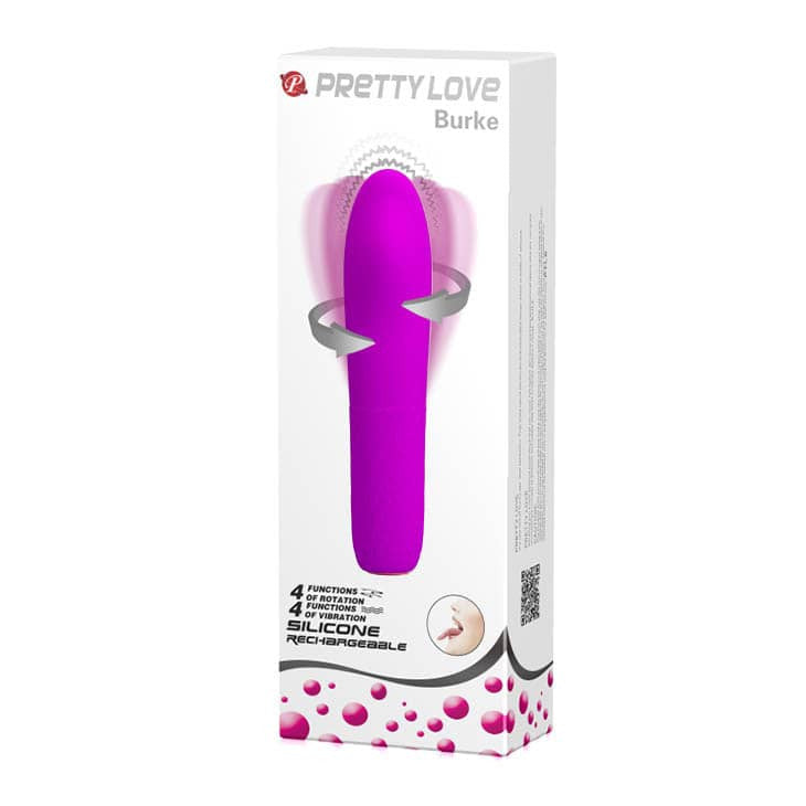 Pretty Love Burke - Vibrator cu Functie de Rotatie, Reincarcabil, 16x3.6 cm - detaliu 6