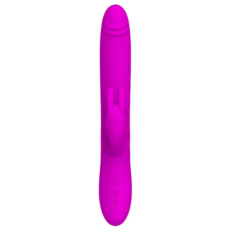 Pretty Love Byron - Vibrator Iepuras cu Bile Miscatoare, 25 cm