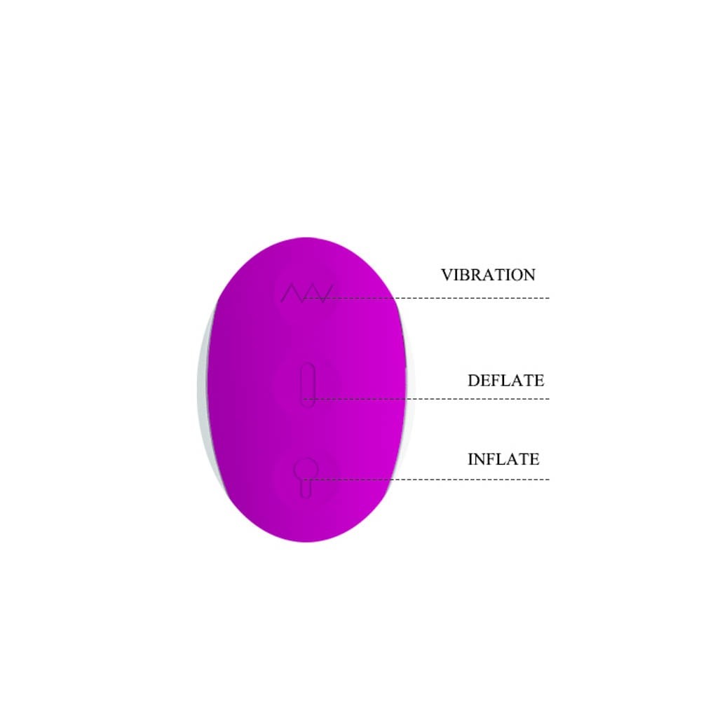 Pretty Love Dempsey - Vibrator Iepuras Gonflabil, Reincarcabil, 25 cm - detaliu 1