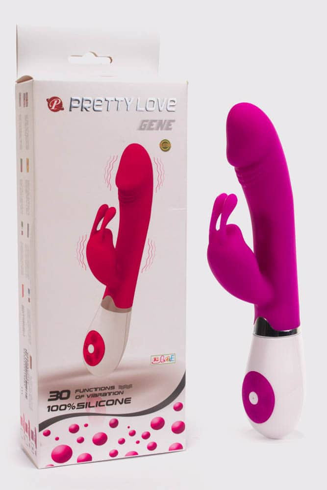Pretty Love Gene - Vibrator iepuraș, 20.4 cm - detaliu 4