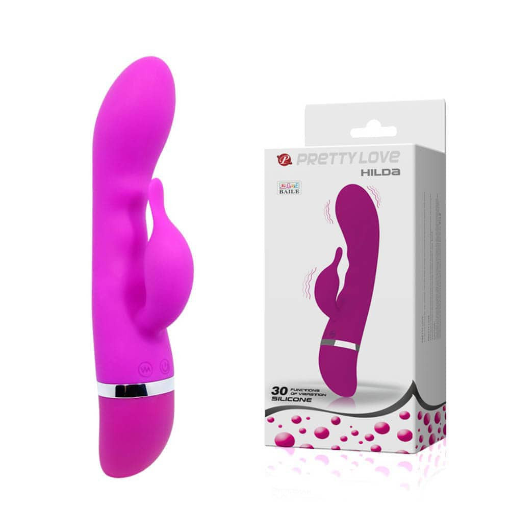 Pretty Love Hilda - Vibrator Rabbit cu 30 de Functii, 19.5x3.5 cm