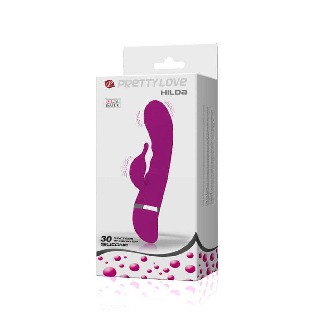 Pretty Love Hilda - Vibrator Rabbit cu 30 de Functii, 19.5x3.5 cm - detaliu 2