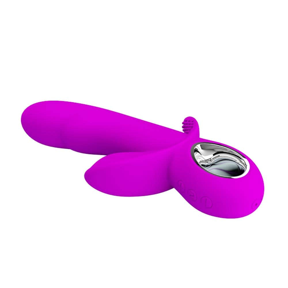 Pretty Love Humphray - Vibrator Iepuras cu Memorie, 16.8x3 cm - detaliu 4