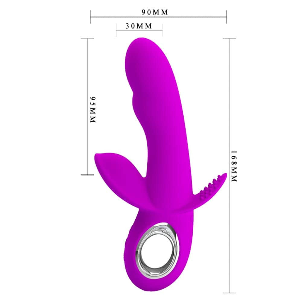 Pretty Love Humphray - Vibrator Iepuras cu Memorie, 16.8x3 cm - detaliu 6