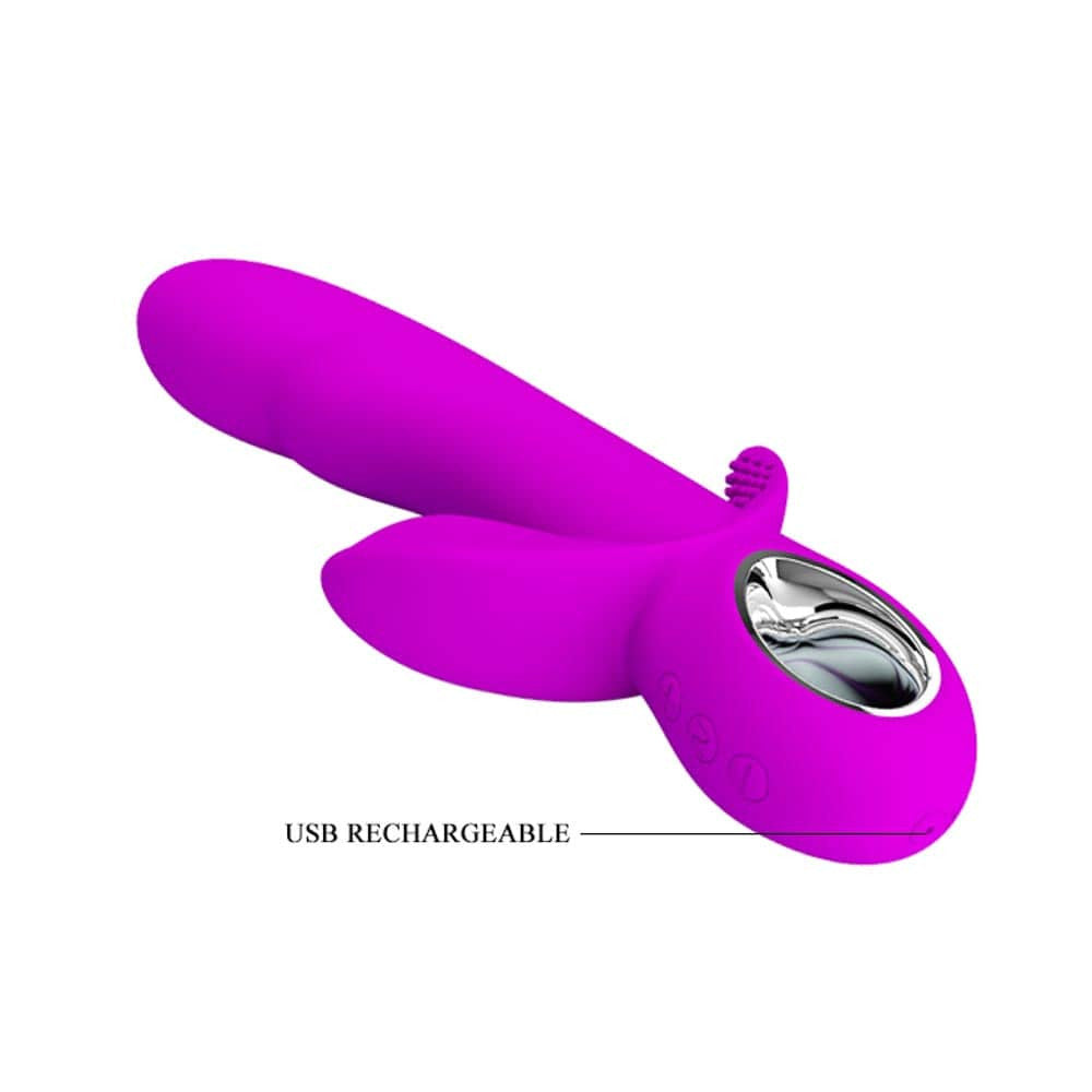 Pretty Love Humphray - Vibrator Iepuras cu Memorie, 16.8x3 cm - detaliu 7