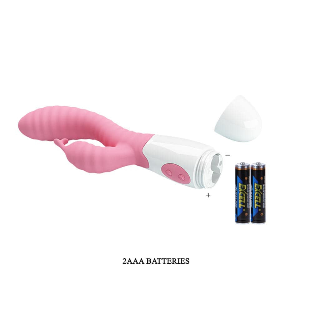 Pretty Love Hyman - Vibrator iepuraș, roz, 20 cm - detaliu 1