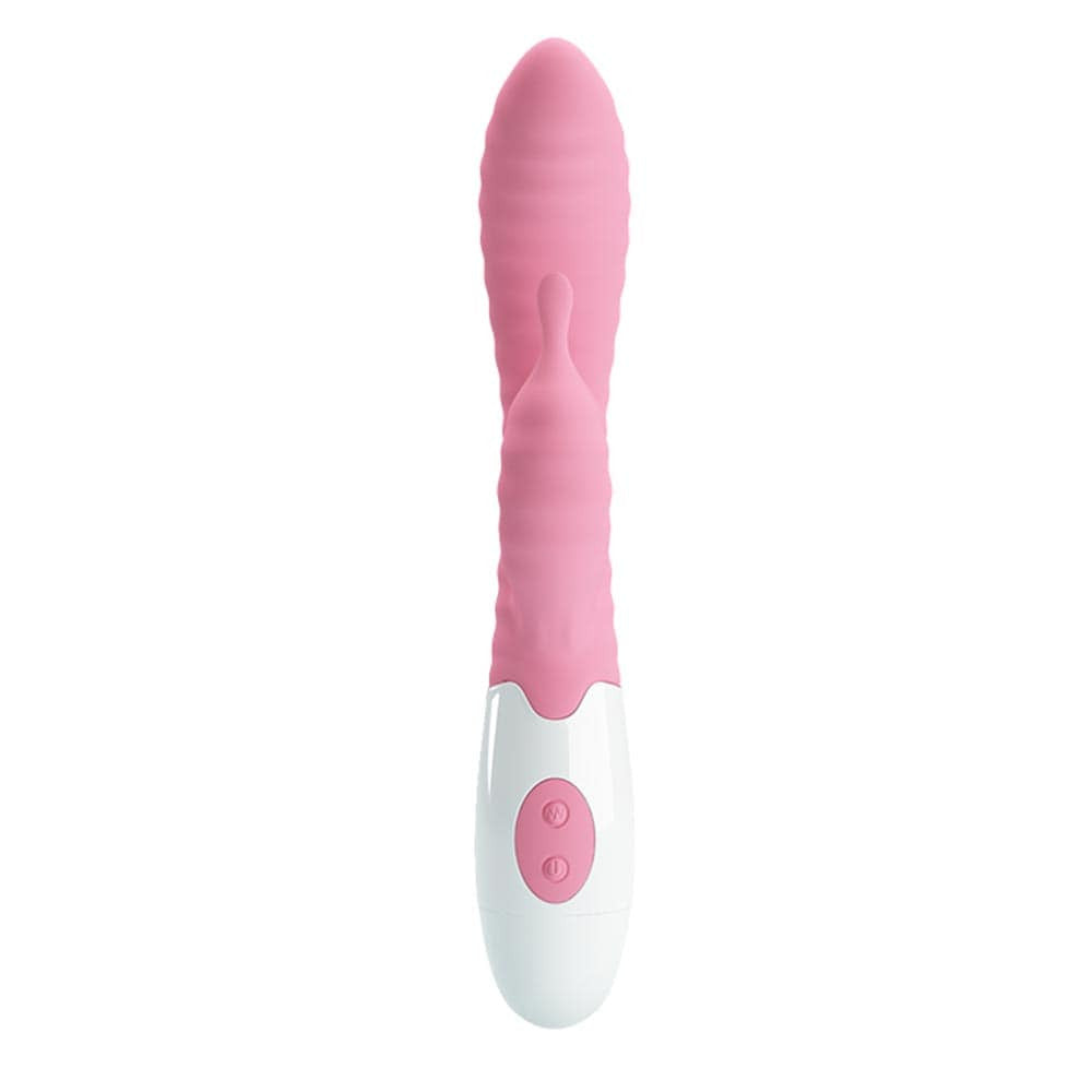Pretty Love Hyman - Vibrator iepuraș, roz, 20 cm - detaliu 2