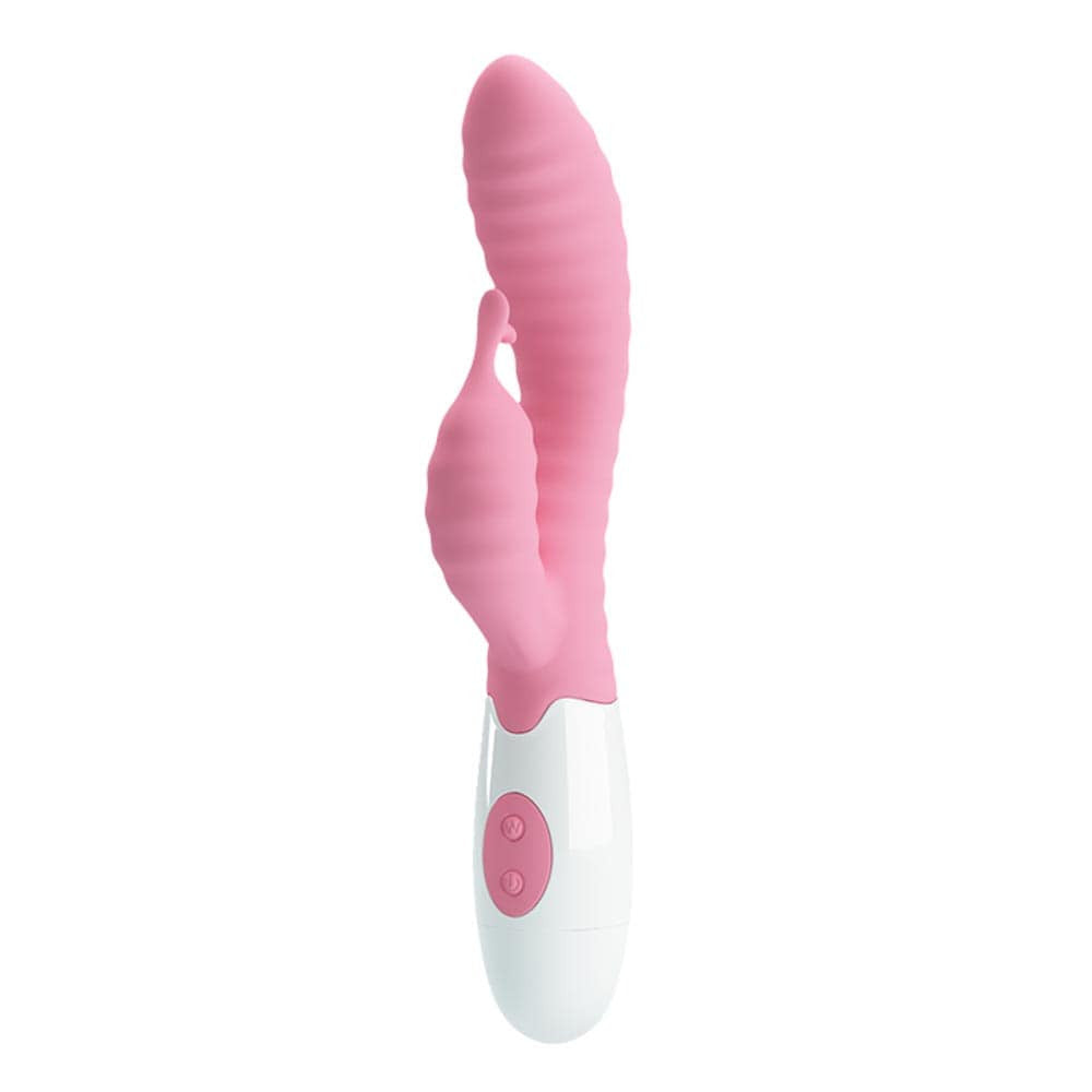 Pretty Love Hyman - Vibrator iepuraș, roz, 20 cm - detaliu 4