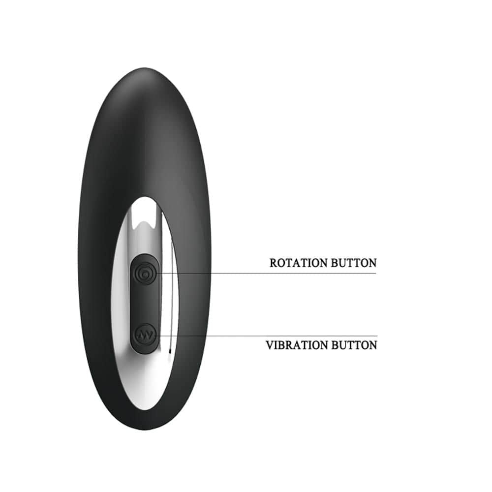 Pretty Love Merlin - Stimulator Prostata cu Vibratii si Rotatii, 15,9 cm - detaliu 5