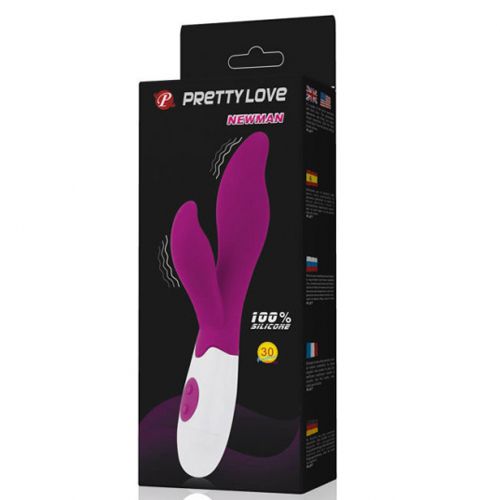 Pretty Love Newman - Vibrator iepuraș, 20 cm