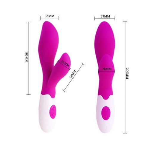 Pretty Love Newman - Vibrator iepuraș, 20 cm - detaliu 1