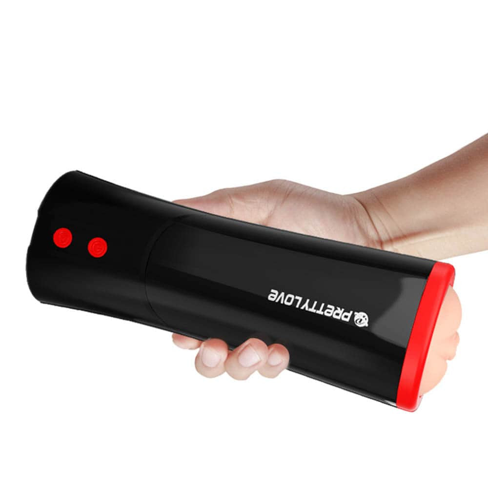 Pretty Love Ozzy Pussy - Masturbator Electric cu Piston, Vibratie si Voce, 24,6 cm - detaliu 1