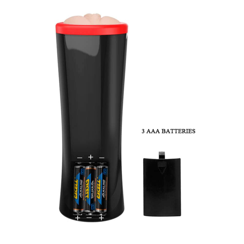 Pretty Love Ozzy Pussy - Masturbator Electric cu Piston, Vibratie si Voce, 24,6 cm - detaliu 4